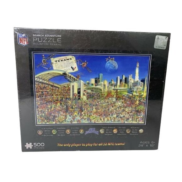 NFL Search Adventure Puzzle Houston Texans Joe Journeyman 500 Pcs 6+ 24"x18" - Picture 1 of 3